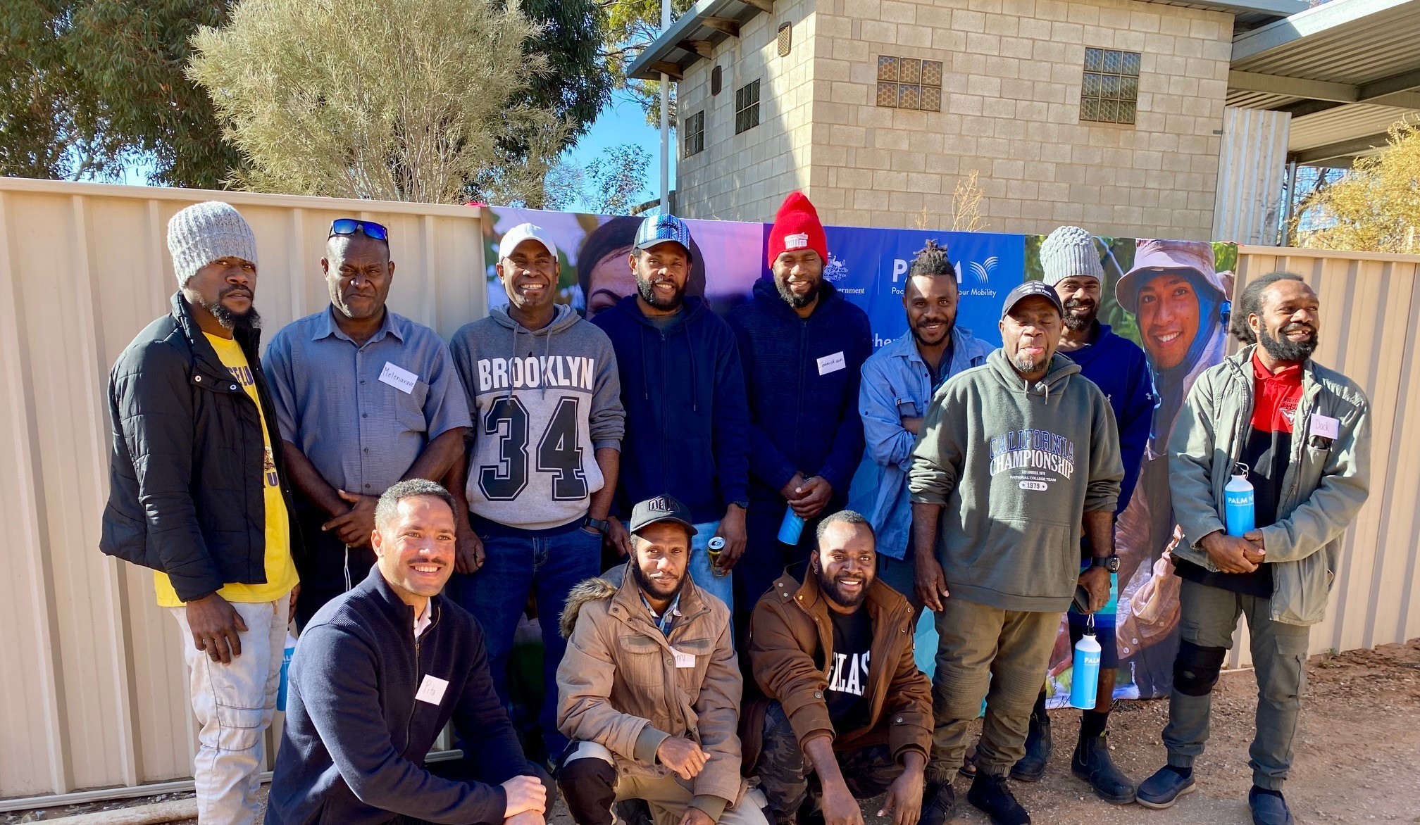 Group photo of ni-Vanuatu workers