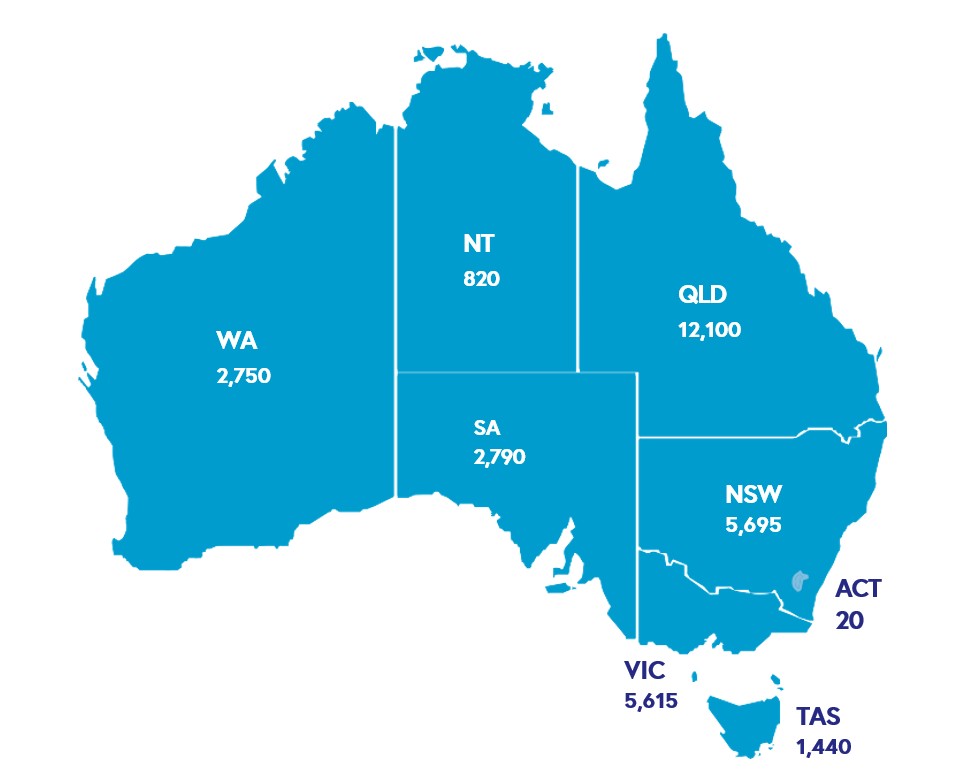 Worker by state and territory - September 2025
