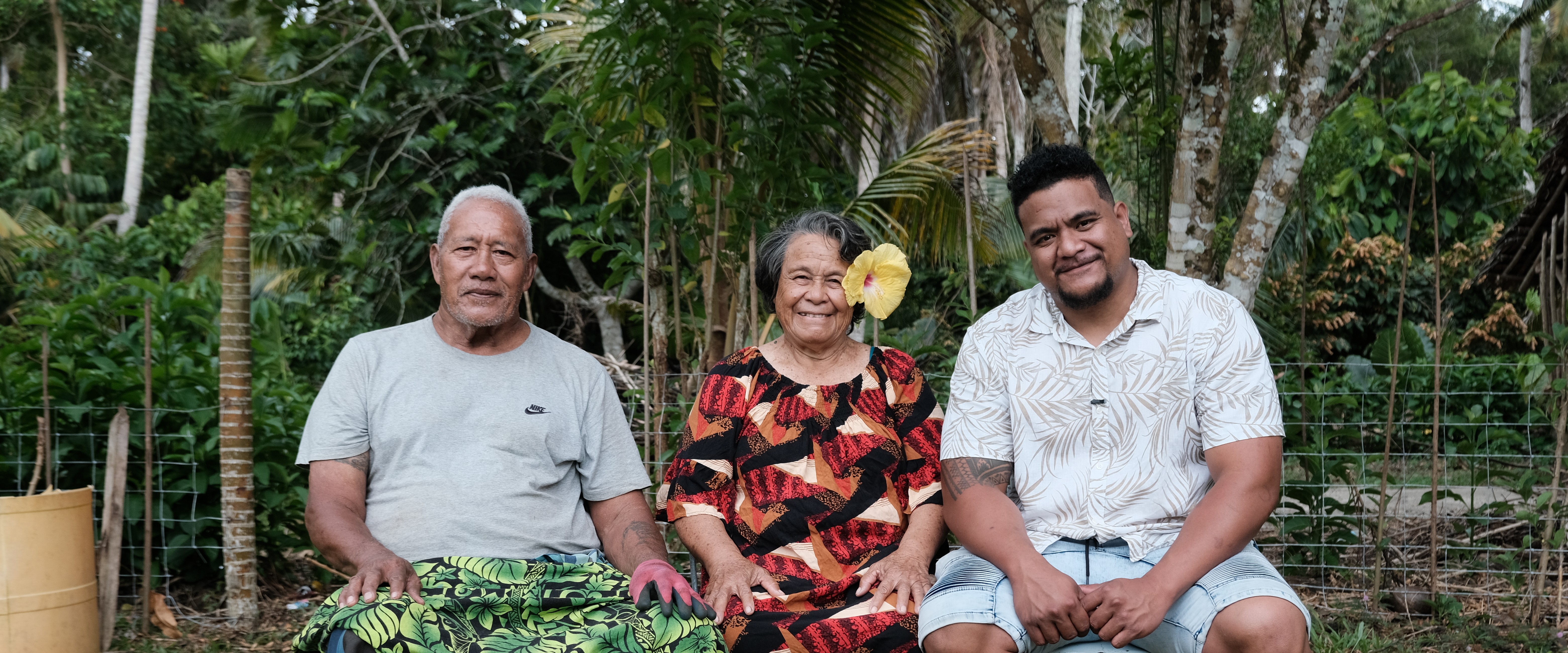 Image of PALM scheme worker, Taueva and his parents