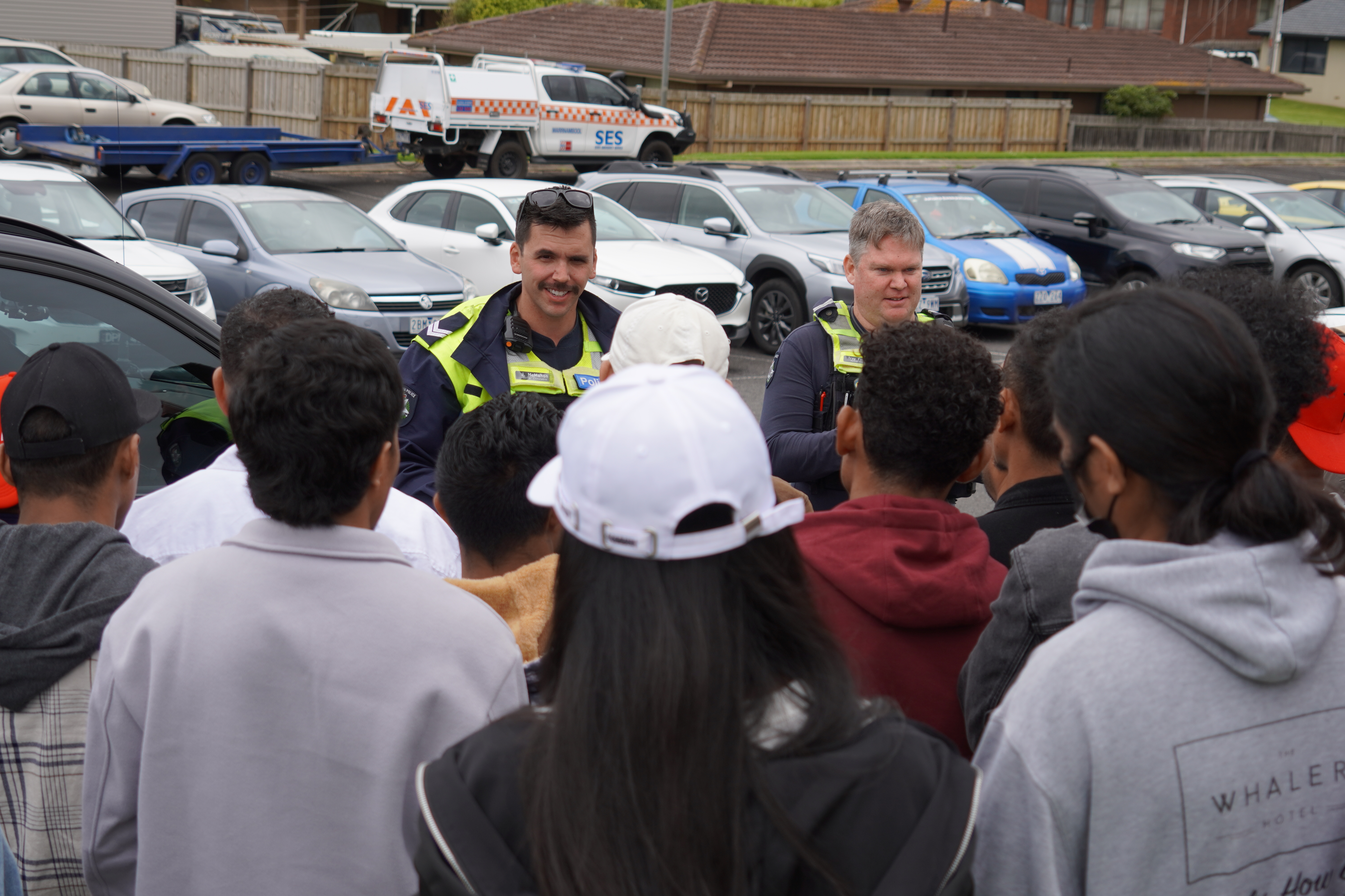 Victoria Police present to PALM scheme workers