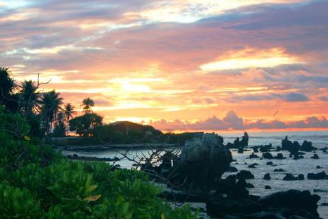Sunset in Nauru. Photo: Department of Foreign Affairs and Trade