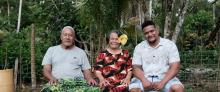 Image of PALM scheme worker, Taueva and his parents